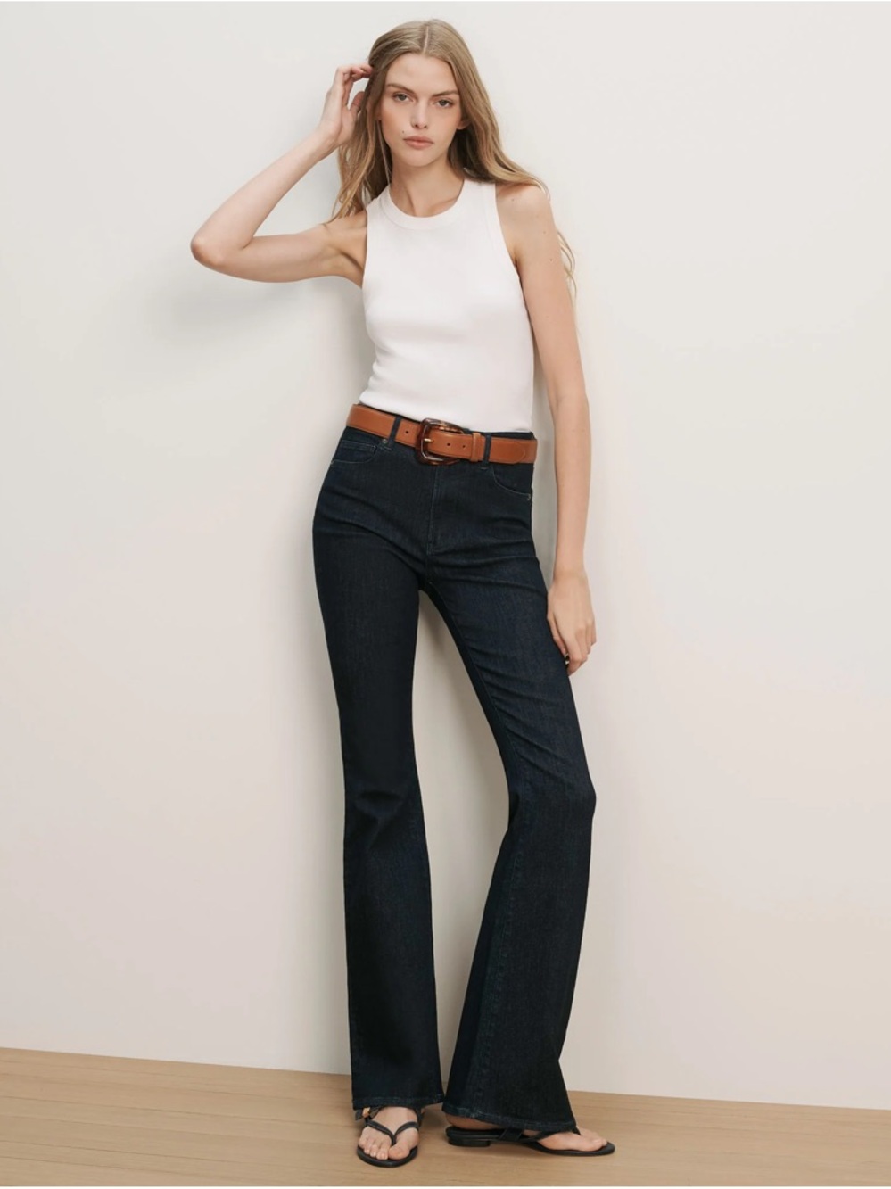 Beverly Skinny-Flare Indigo Stretch-Denim High-Rise Jean